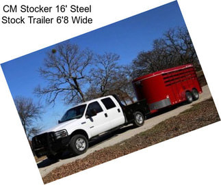 CM Stocker 16\' Steel Stock Trailer 6\'8\