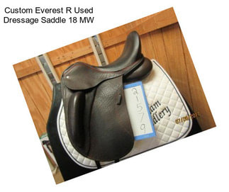 Custom Everest R Used Dressage Saddle 18\