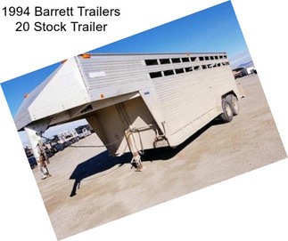 1994 Barrett Trailers 20 Stock Trailer