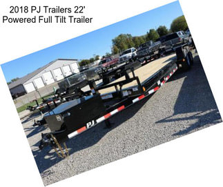 2018 PJ Trailers 22\' Powered Full Tilt Trailer