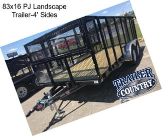 83x16 PJ Landscape Trailer-4\' Sides