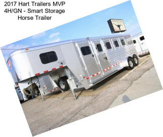 2017 Hart Trailers MVP 4H/GN - Smart Storage Horse Trailer