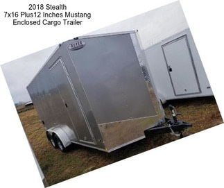 2018 Stealth 7x16 Plus12 Inches Mustang Enclosed Cargo Trailer