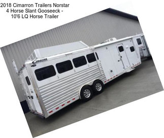 2018 Cimarron Trailers Norstar 4 Horse Slant Gooseeck - 10\'6\