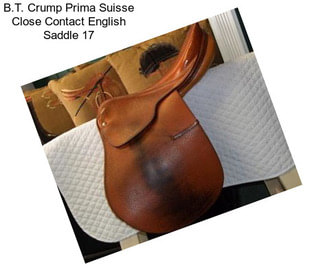 B.T. Crump Prima Suisse Close Contact English Saddle 17\
