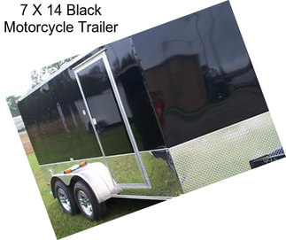 7 X 14 Black Motorcycle Trailer