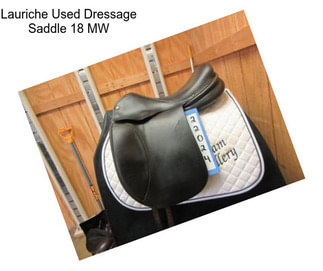 Lauriche Used Dressage Saddle 18\