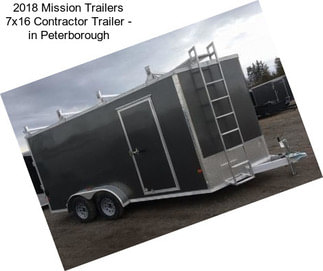 2018 Mission Trailers 7x16 Contractor Trailer - in Peterborough