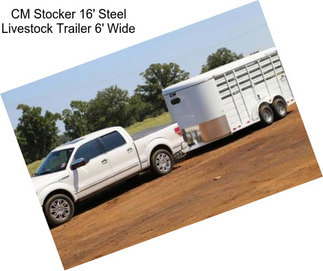 CM Stocker 16\' Steel Livestock Trailer 6\' Wide