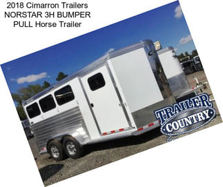 2018 Cimarron Trailers NORSTAR 3H BUMPER PULL Horse Trailer