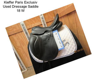 Kieffer Paris Exclusiv Used Dressage Saddle 18\