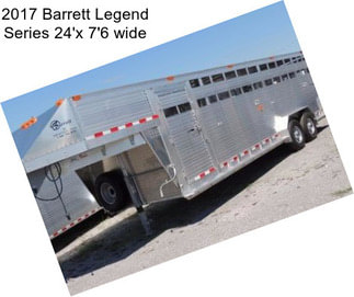 2017 Barrett Legend Series 24\'x 7\'6\