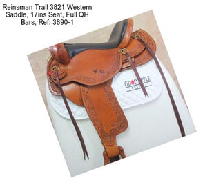 Reinsman Trail 3821 Western Saddle, 17ins Seat, Full QH Bars, Ref: 3890-1