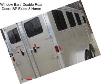 Window Bars Double Rear Doors BP Exiss 3 Horse