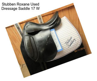 Stubben Roxane Used Dressage Saddle 17\