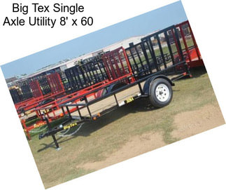 Big Tex Single Axle Utility 8\' x 60\