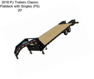 2018 PJ Trailers Classic Flatdeck with Singles (FS) 20\'