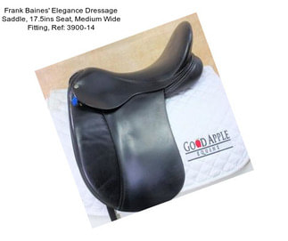 Frank Baines\' Elegance Dressage Saddle, 17.5ins Seat, Medium Wide Fitting, Ref: 3900-14