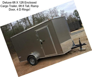 Deluxe 6ft X 12ft Enclosed Cargo Trailer, 6ft 8\