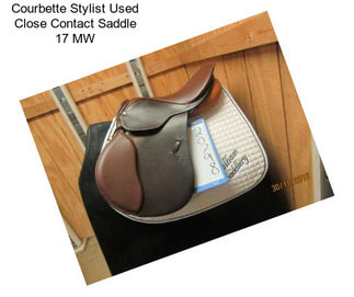Courbette Stylist Used Close Contact Saddle 17 \
