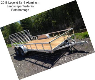 2016 Legend 7x16 Aluminum Landscape Trailer in Peterborough