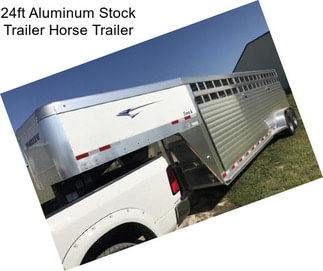 24ft Aluminum Stock Trailer Horse Trailer