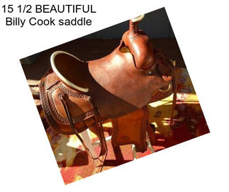 15 1/2 BEAUTIFUL Billy Cook saddle