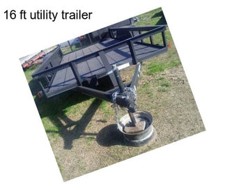 16 ft utility trailer