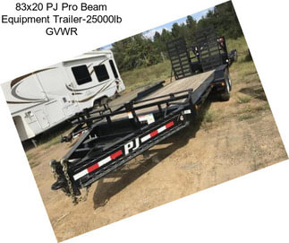 83x20 PJ Pro Beam Equipment Trailer-25000lb GVWR