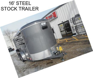 16\' STEEL STOCK TRAILER