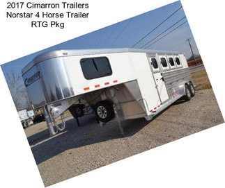 2017 Cimarron Trailers Norstar 4 Horse Trailer RTG Pkg