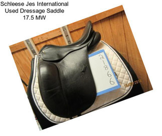 Schleese Jes International Used Dressage Saddle 17.5\