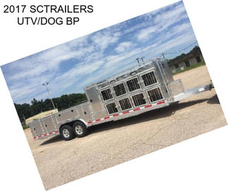 2017 SCTRAILERS UTV/DOG BP