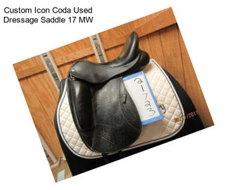 Custom Icon Coda Used Dressage Saddle 17\