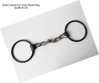 Dutton Sweet Iron Chain Mouth Ring Snaffle R-CH