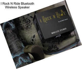 I Rock N Ride Bluetooth Wireless Speaker