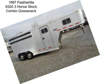 1997 Featherlite 6320 3 Horse Stock Combo Gooseneck