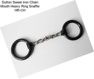 Dutton Sweet Iron Chain Mouth Heavy Ring Snaffle HR-CH