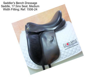 Saddler\'s Bench Dressage Saddle, 17.5ins Seat, Medium Width Fitting; Ref: 1506-24