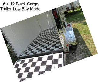 6 x 12 Black Cargo Trailer Low Boy Model