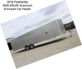 2018 Featherlite 4926 8\'6x28\' Aluminum Enclosed Car Hauler