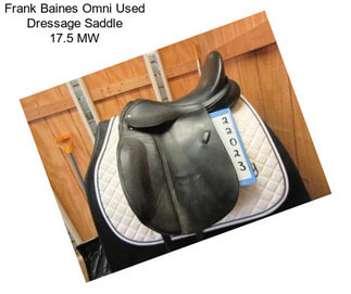 Frank Baines Omni Used Dressage Saddle 17.5\