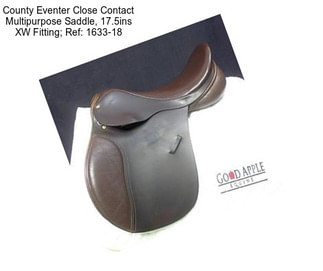 County Eventer Close Contact Multipurpose Saddle, 17.5ins XW Fitting; Ref: 1633-18