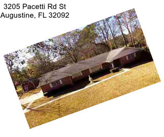 3205 Pacetti Rd St Augustine, FL 32092