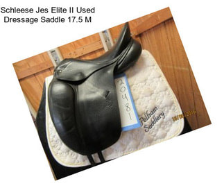 Schleese Jes Elite II Used Dressage Saddle 17.5\