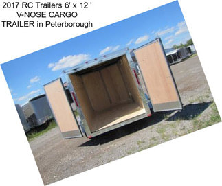2017 RC Trailers 6\' x 12 \' V-NOSE CARGO TRAILER in Peterborough