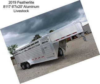 2019 Featherlite 8117 6\'7x20\' Aluminum Livestock