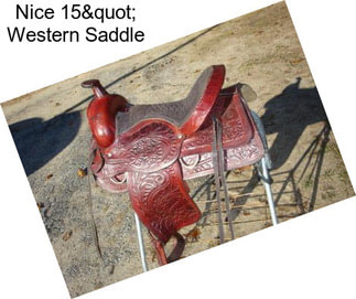 Nice 15" Western Saddle