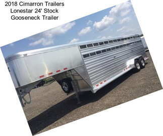 2018 Cimarron Trailers Lonestar 24\' Stock Gooseneck Trailer