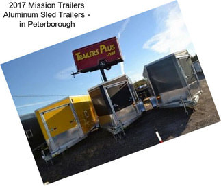 2017 Mission Trailers Aluminum Sled Trailers - in Peterborough